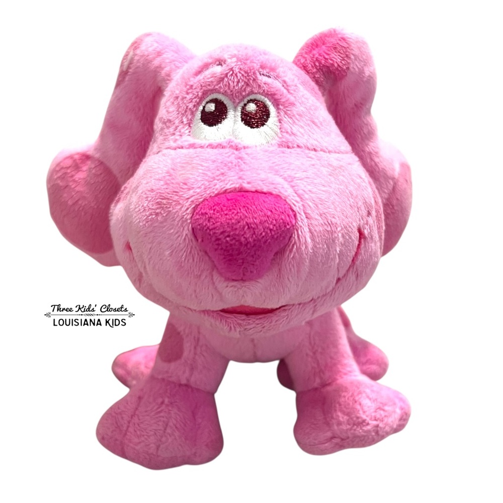 Nickelodeon Blues Clues & You Magenta Pink Plush Puppy Dog Toy